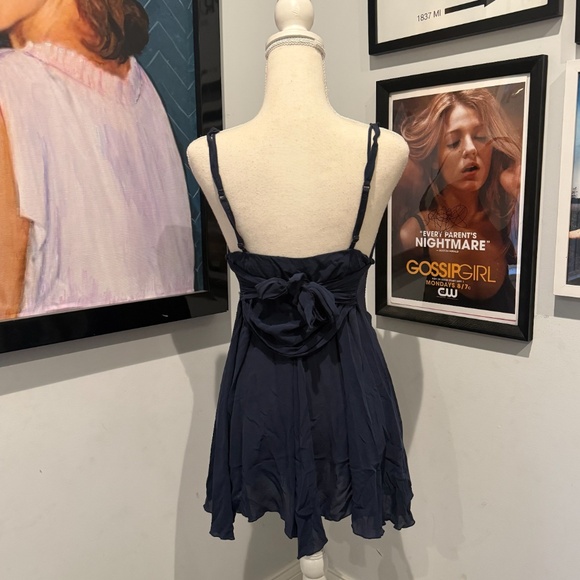 La Perla Navy Lace Slip Dress M - Picture 4 of 6